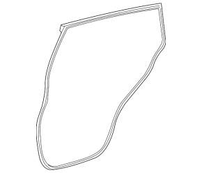 Rear left door seal for Lexus RZ300e RZ450e 23-25