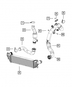 Intercooler Fiat 500L 1.4T