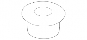 Radiator support lower left Honda Accord 18-22 rubber