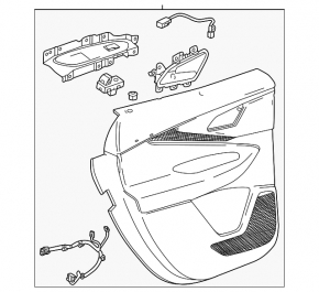 Door trim card front right Chevrolet Equinox EV 24-26