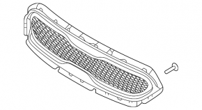 Radiator grill grill Kia Niro 17-19 HEV, PHEV without radar