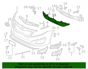 Front Bumper Absorber Kia Optima 14-15 Rest Korea build