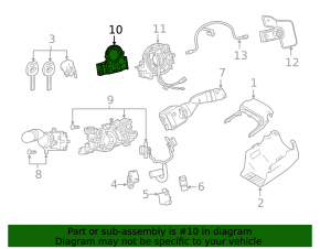 Toyota Rav4 19 steering angle sensor - without heated steering wheel