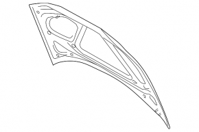 Bare hood Audi 06-08 steel