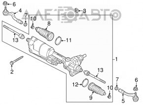 Steering rack Audi Q5 8R 13-17 EUR