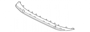 Audi A4 B9 20-25 S-line front bumper lip, chrome