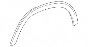 Rear right wing arch trim Mercedes X167 GLS 450 580 20-23 black