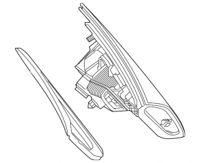Inner tailgate light left Mercedes W167 GLE 450/53/63 24-26