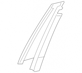 Mercedes A-Class V177 19-22 right rear side door trim, gloss black