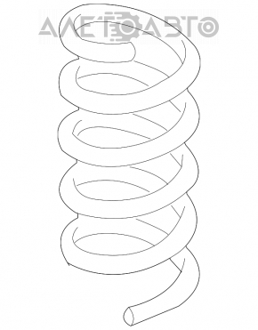 Rear right spring Mercedes W211 E350