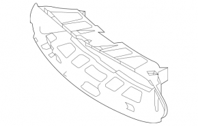 Rear right radiator duct Mercedes AMG GT-class X290 19-25