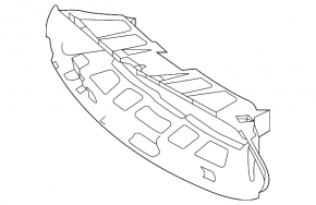 Rear right radiator duct Mercedes AMG GT-class X290 19-25
