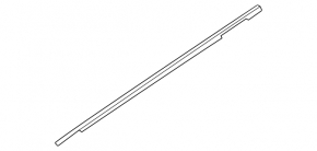 Molding door-glass central rear left Mazda CX-30 20- chrome