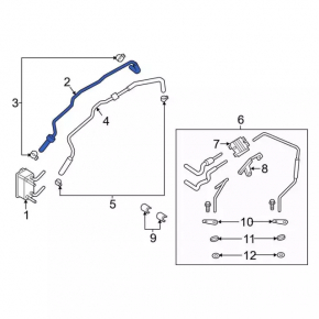 Rotary valve of cooling system of automatic transmission Ford Fusion mk5 13-16 1.5t