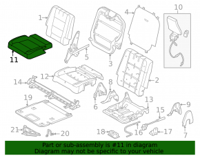 Rear row of seats 3 row Ford Explorer 16-19