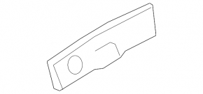 Left wing molding retainer bracket Mazda CX-9 16-23