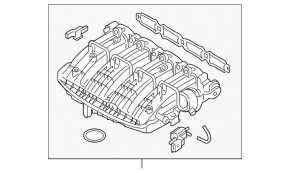 Intake manifold Audi A3 8V 15-16 4d 1.8T