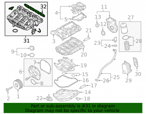 Intake manifold Audi A3 8V 15-16 4d 1.8T
