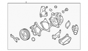 Water pump GMC Terrain 18-22 LYX, LTG