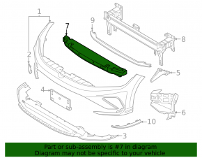 VW Jetta 25-26 Front Bumper Absorber