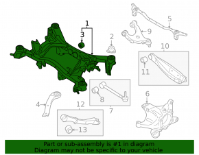 Subframe rear Subaru Outback 20-23
