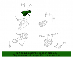 Right Engine Mount Bracket Hyundai Sonata 20-23 2.5