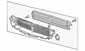 Radiator deflector blinds Chevrolet Impala 14-19 2.5 with motor