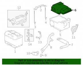 Battery Cover Acura TLX 15-17 3.5 FWD