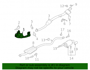 Exhaust manifold Subaru Outback 10-12 prerest 2.5