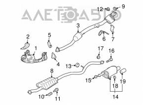 Exhaust manifold Subaru Outback 10-12 prerest 2.5