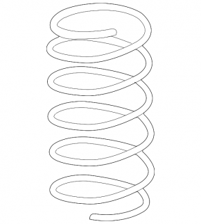 Front left spring for Lexus IS 14-16 AWD