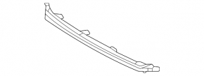 Front bumper molding upper central Toyota Venza 21- chrome