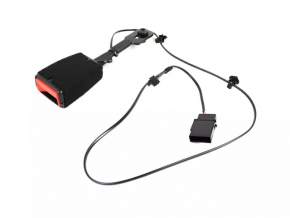 Passenger seat belt latch Fiat 500L 14- black with sensor