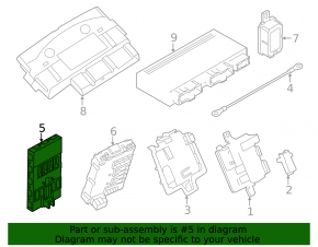 BCM body control module BMW 4 F32/33/36 14-20