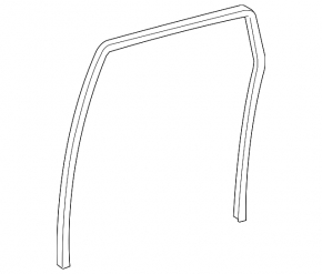 Rear left window seal for Toyota Sequoia 2008-2016
