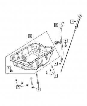 Dipstick tube Jeep Compass 17- 2.4
