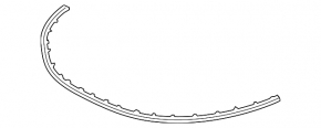 Hood seal center front Honda Accord 13-17 on the hood