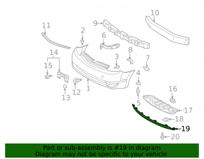 Toyota Prius 2009 Front Bumper Lip