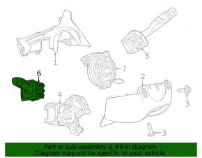 Left steering column switch Chevrolet Bolt EUV 22-23 for high beam