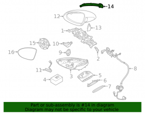 Right mirror turn signal Porsche Cayenne 958 15-18