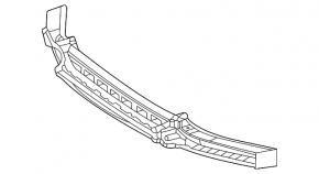 Front bumper bracket central Mercedes W167 GLE 350 24-26 lower