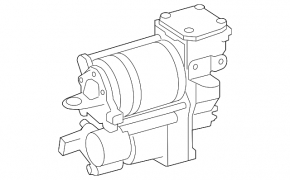 Mercedes W221 air strut compressor pump