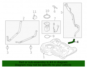 Ford Escape MK3 13-19 Fuel Filler Neck