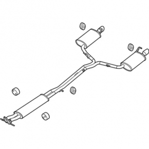 Lincoln MKZ 13-16 3.7 Exhaust Pipe Rusty