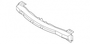 Front bumper reinforcement Mazda CX-7 06-09