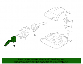 Left steering column switch for Mazda6 03-08