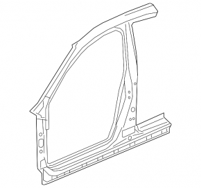 Body pillar central left Honda Civic X FC 16-21 4d, dented