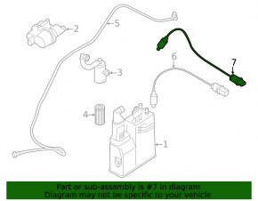 Lambda probe second BMW 7 F01 11-15 560mm Harness, X6, Xdrive35i, N54. Lower, Rear, 3.0L, without twin power turbo, cyl 4-6, 740i, Downstream
