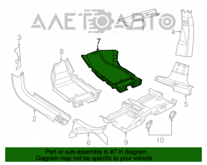 Floor covering right Dodge Dart 13-14 black
