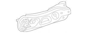 Rear right longitudinal arm Mercedes GLA 14-20
